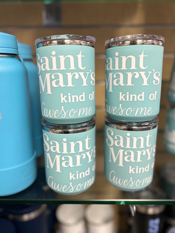 Saint Mary's insulated coffee mug.