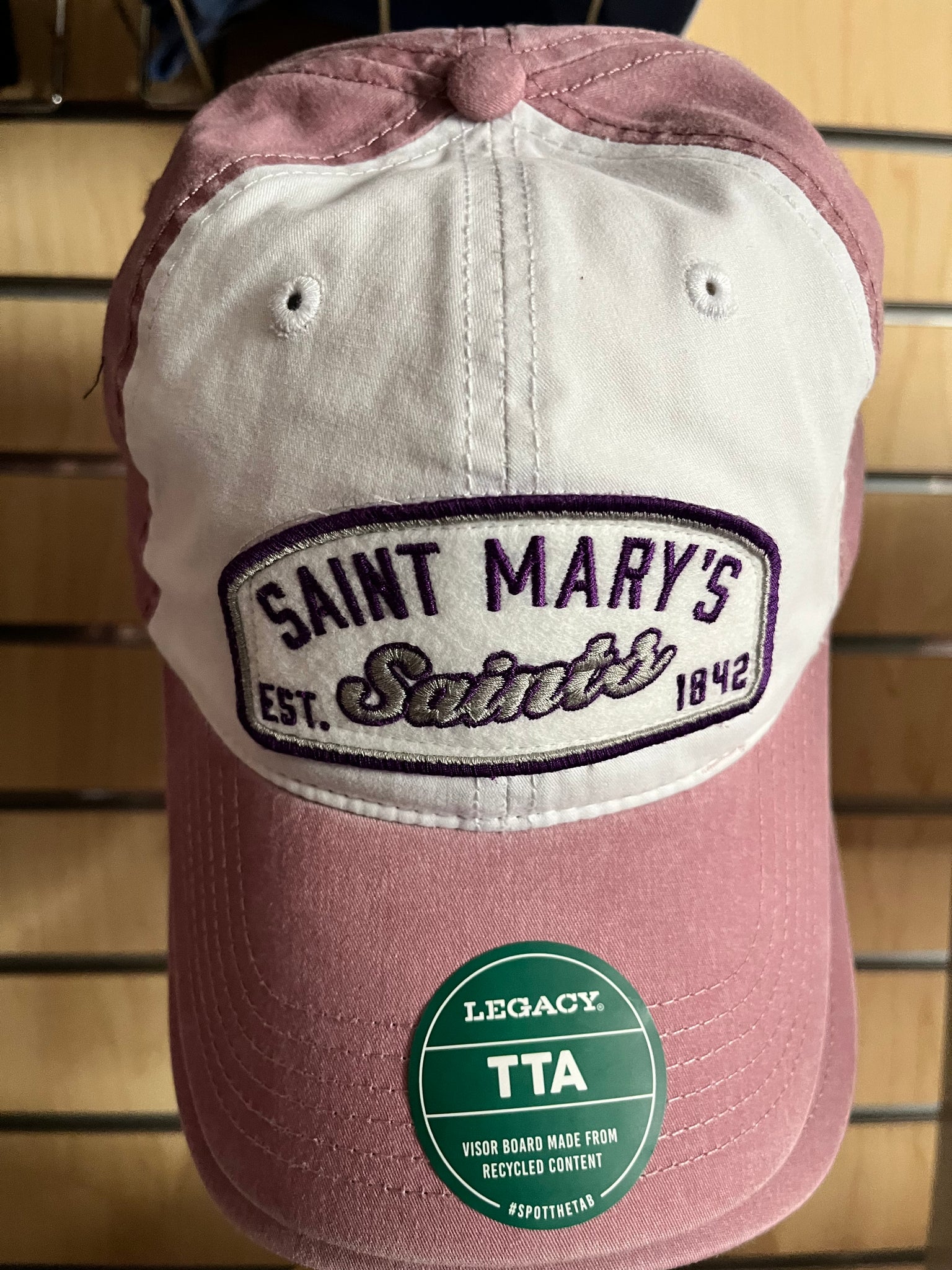 Pink and Purple Saint Mary's Hat