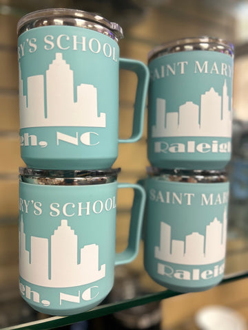 Insulated Saint Mary's Tumbler With Handle